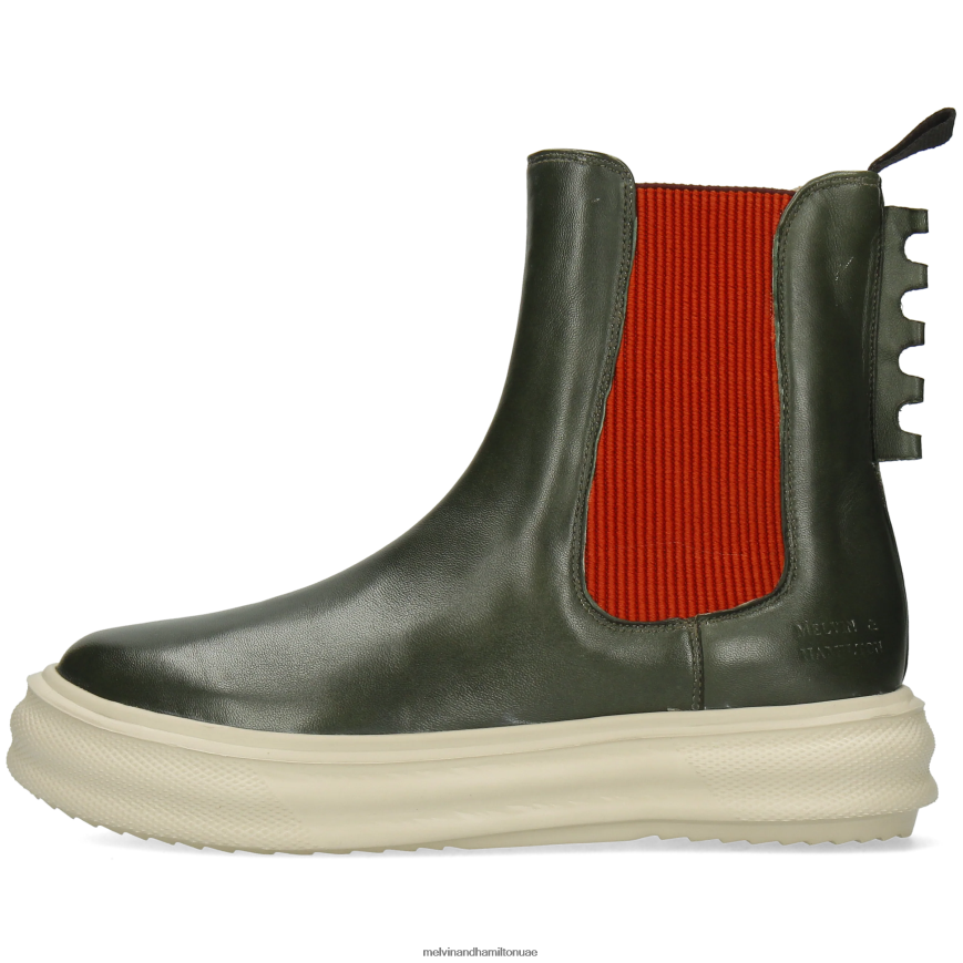 فاي 5 أخضر Melvin & Hamilton نحيف جزمة الكاحل 42XF2X1003