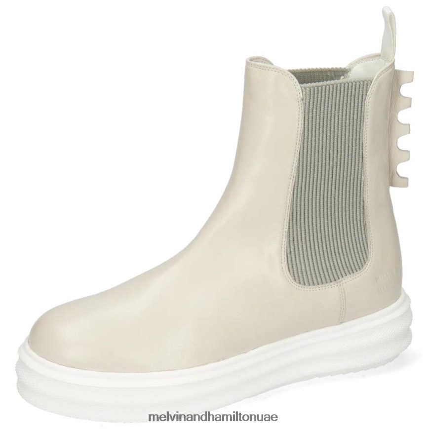 فاي 5 اللون البيج Melvin & Hamilton نحيف جزمة الكاحل 42XF2X1028