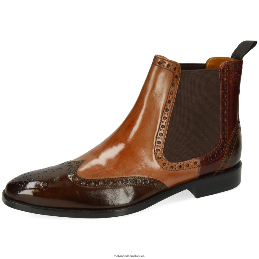 مارتن 5 بني Melvin & Hamilton رجال جزمة الكاحل 42XF2X107