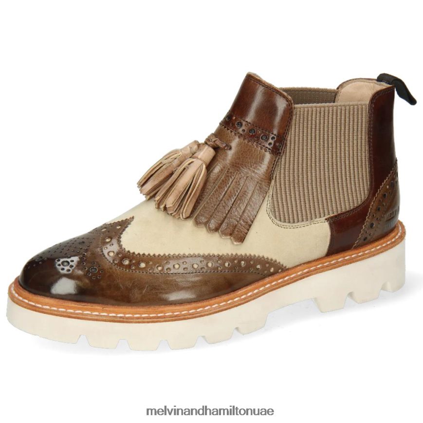 سيلينا 5 بني Melvin & Hamilton نحيف جزمة الكاحل 42XF2X1082