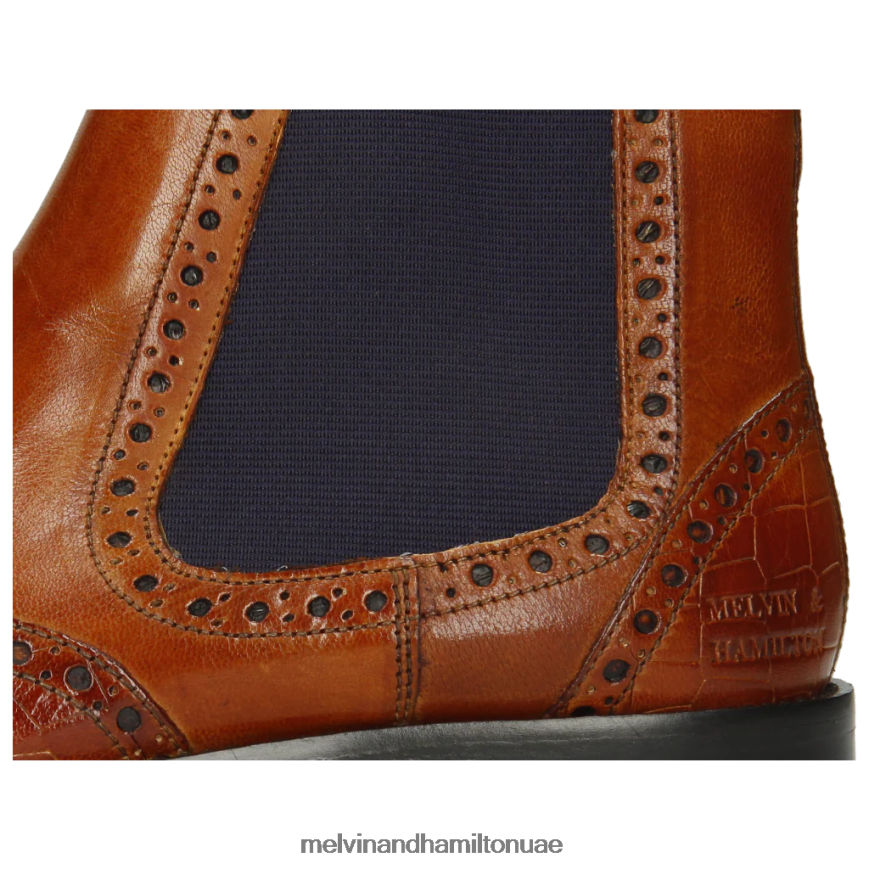مارتن 5 بني Melvin & Hamilton رجال جزمة الكاحل 42XF2X119