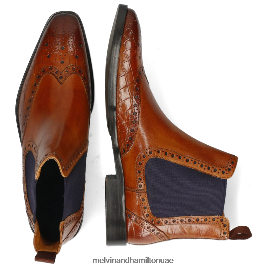 مارتن 5 بني Melvin & Hamilton رجال جزمة الكاحل 42XF2X119