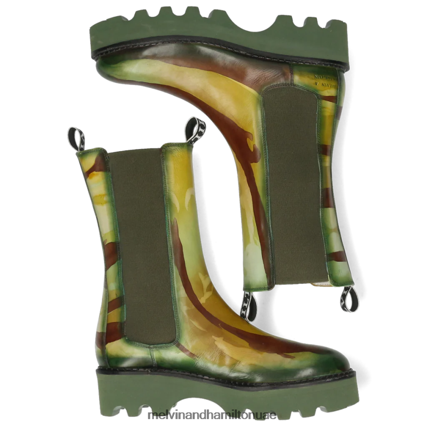 سيبيل 5 أخضر Melvin & Hamilton نحيف أحذية 42XF2X1218