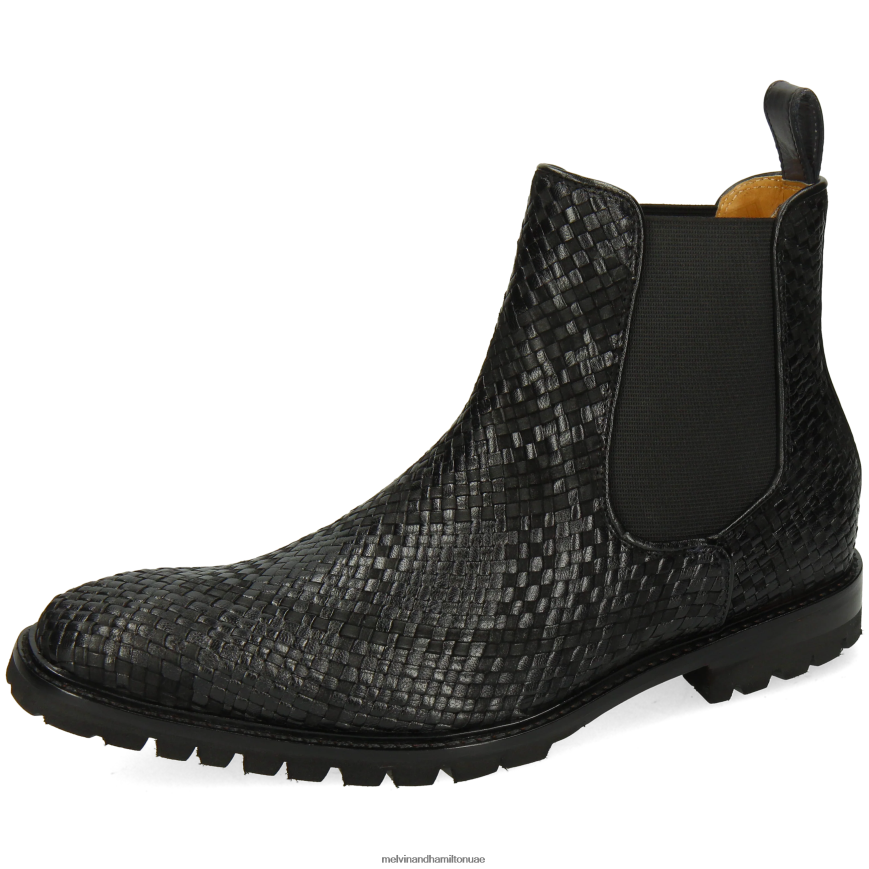 كارلو 5 أسود Melvin & Hamilton رجال جزمة الكاحل 42XF2X122
