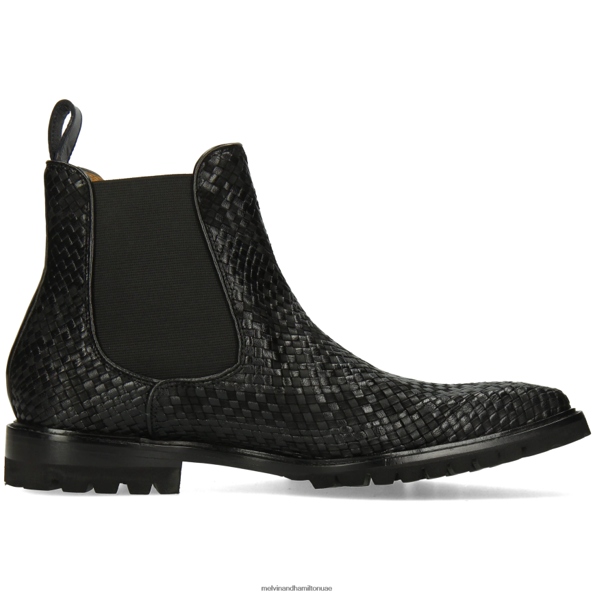 كارلو 5 أسود Melvin & Hamilton رجال جزمة الكاحل 42XF2X122