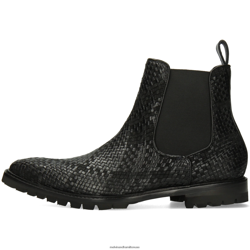 كارلو 5 أسود Melvin & Hamilton رجال جزمة الكاحل 42XF2X122