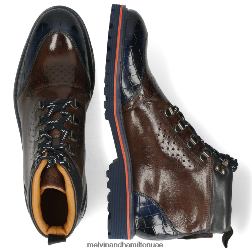 تريفور 5 بني Melvin & Hamilton رجال جزمة الكاحل 42XF2X131