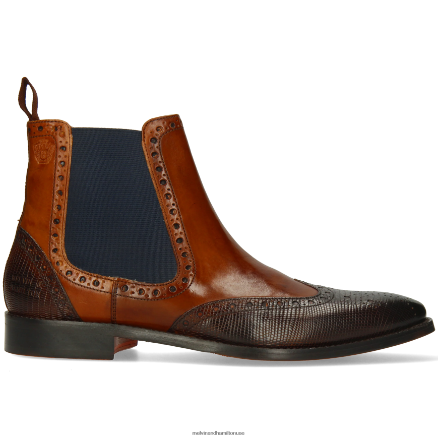 مارتن 5 بني Melvin & Hamilton رجال جزمة الكاحل 42XF2X17