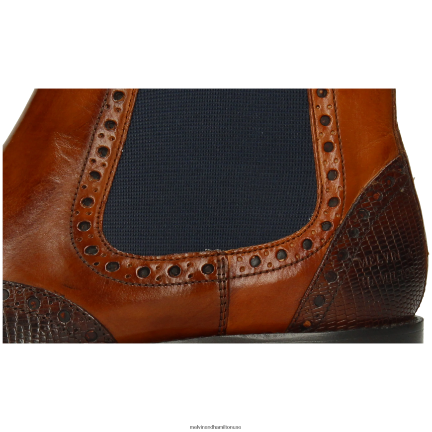 مارتن 5 بني Melvin & Hamilton رجال جزمة الكاحل 42XF2X17