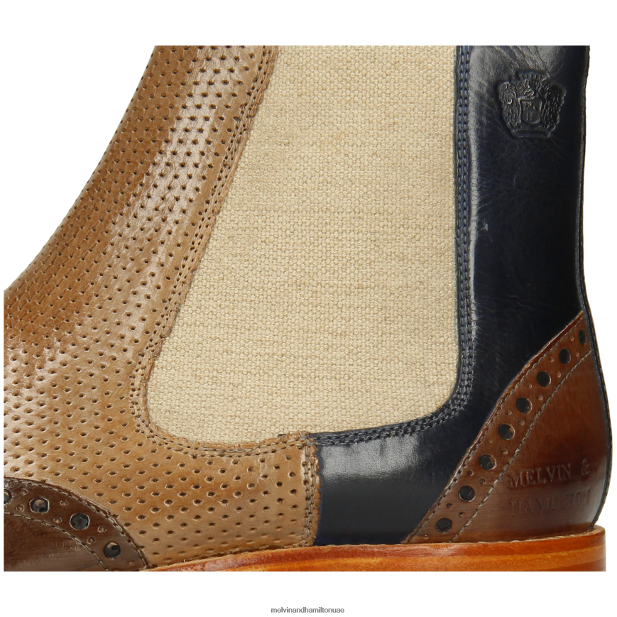 مارتن 5 بني Melvin & Hamilton رجال جزمة الكاحل 42XF2X43