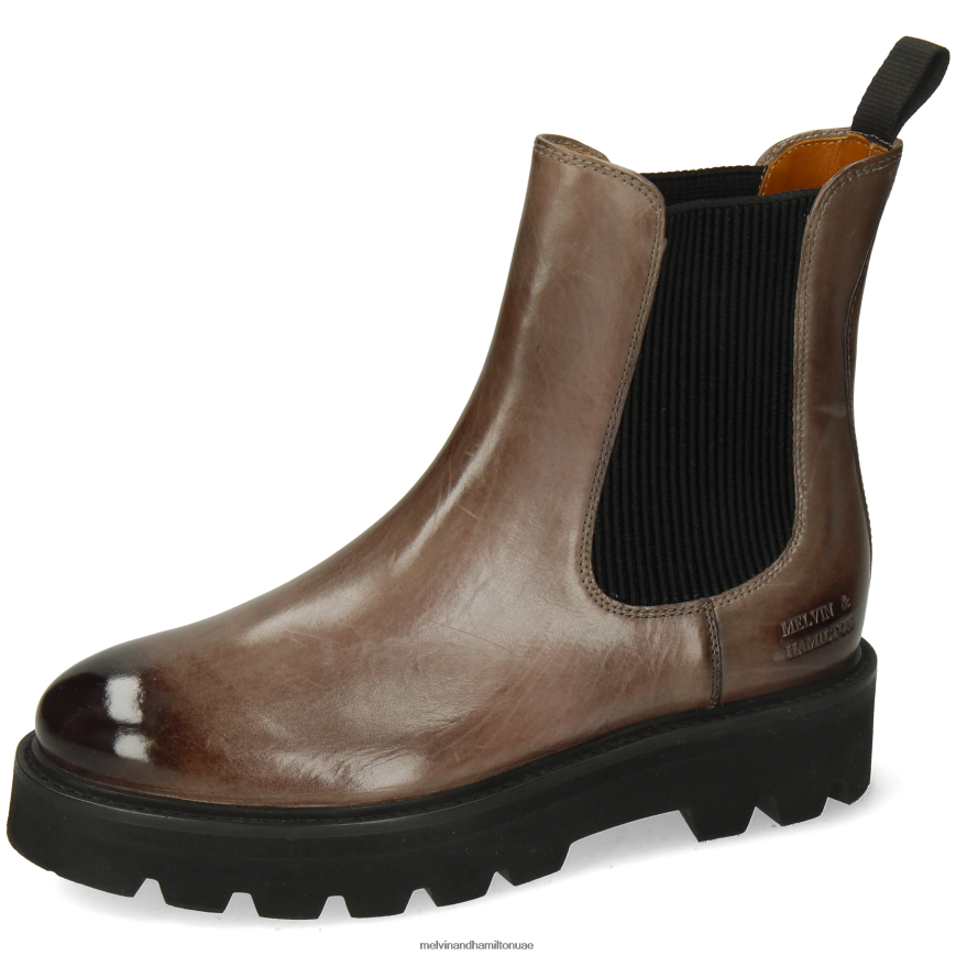 ليوني 5 رمادي Melvin & Hamilton نحيف جزمة الكاحل 42XF2X793