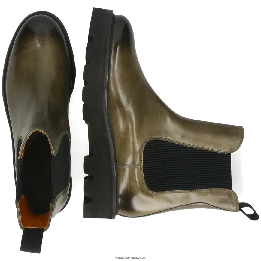 ليوني 5 أخضر Melvin & Hamilton نحيف جزمة الكاحل 42XF2X806