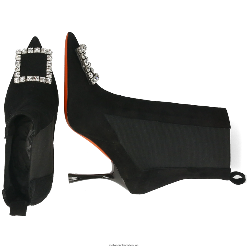 ألينا 5 أسود Melvin & Hamilton نحيف جزمة الكاحل 42XF2X811