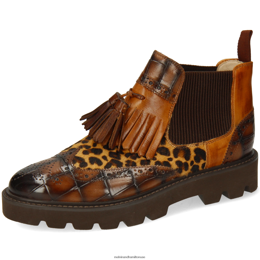 سيلينا 5 بني Melvin & Hamilton نحيف جزمة الكاحل 42XF2X869