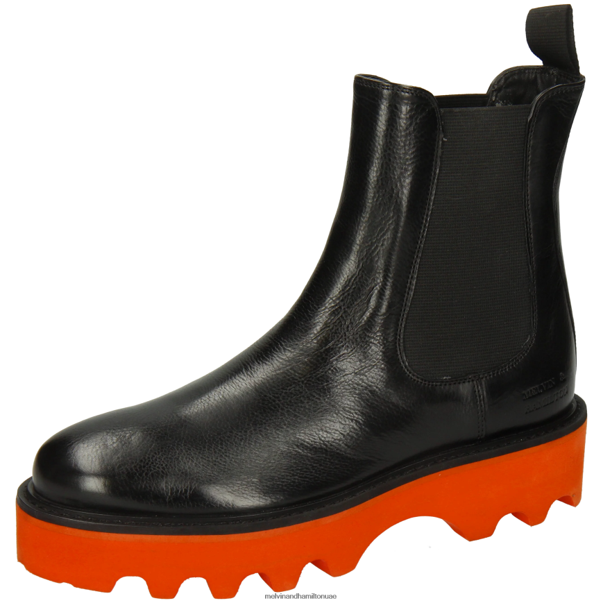 ليوني 5 أسود Melvin & Hamilton نحيف جزمة الكاحل 42XF2X876