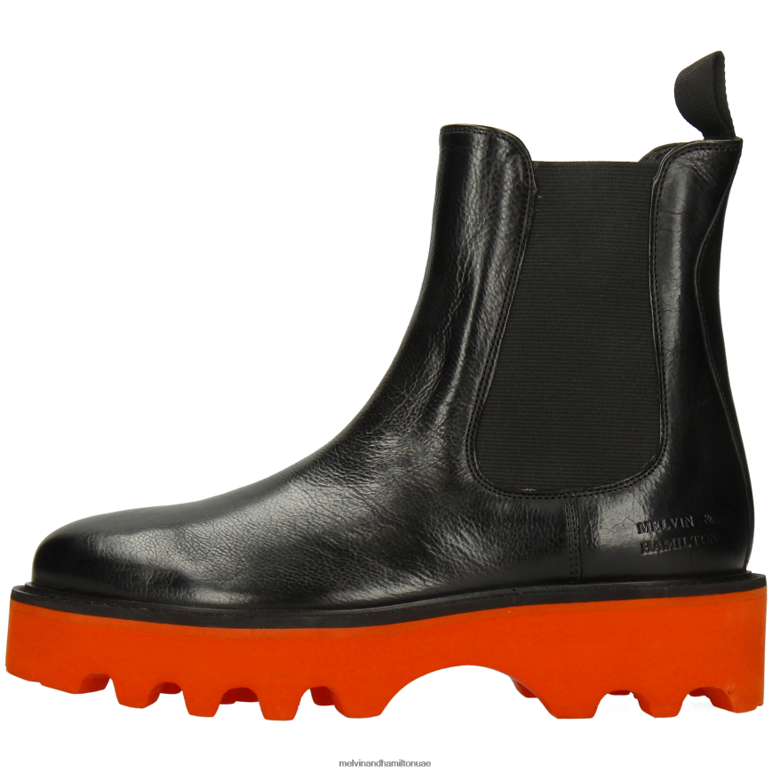 ليوني 5 أسود Melvin & Hamilton نحيف جزمة الكاحل 42XF2X876