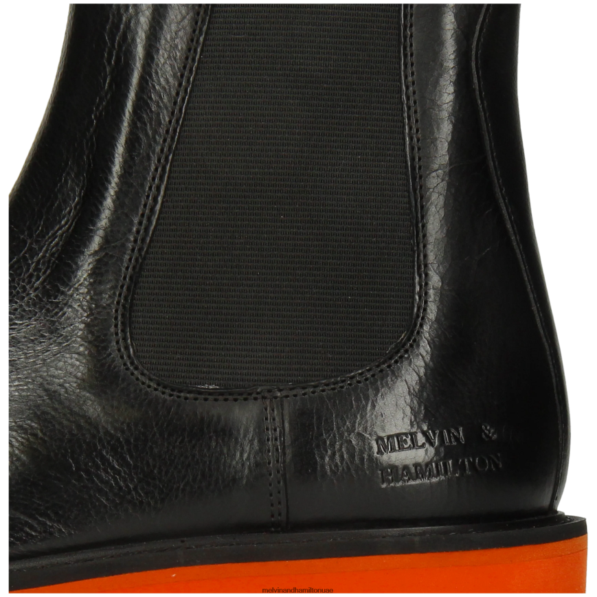 ليوني 5 أسود Melvin & Hamilton نحيف جزمة الكاحل 42XF2X876
