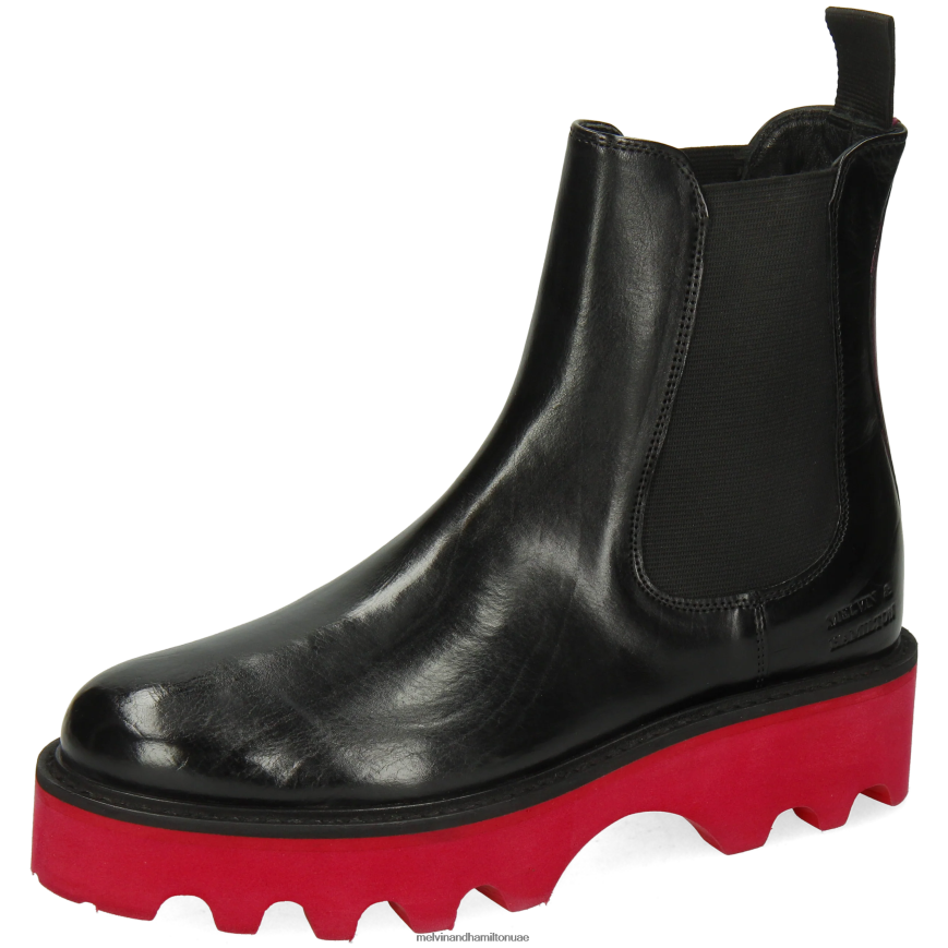 ليوني 5 أسود Melvin & Hamilton نحيف جزمة الكاحل 42XF2X897