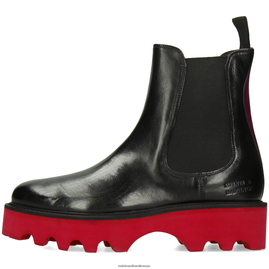 ليوني 5 أسود Melvin & Hamilton نحيف جزمة الكاحل 42XF2X897