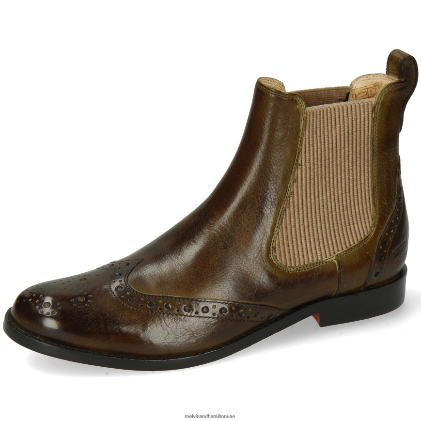 اميلي 5 أخضر Melvin & Hamilton نحيف جزمة الكاحل 42XF2X919