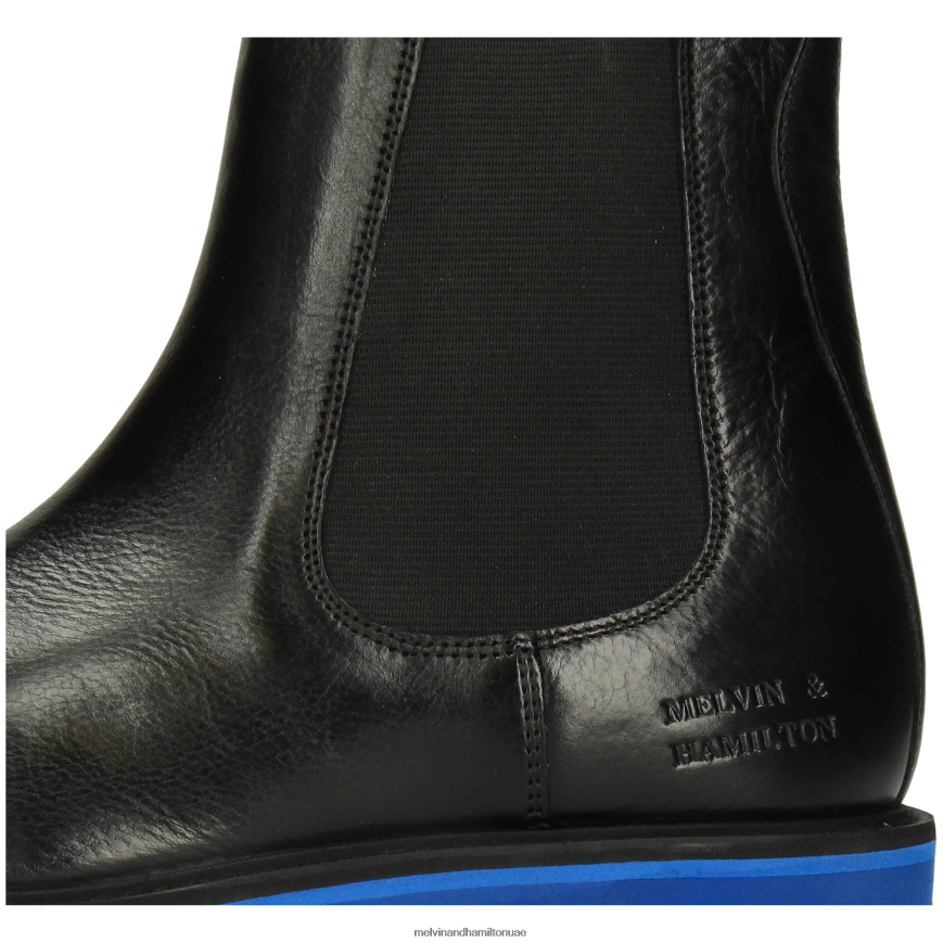 ليوني 5 أسود Melvin & Hamilton نحيف جزمة الكاحل 42XF2X926