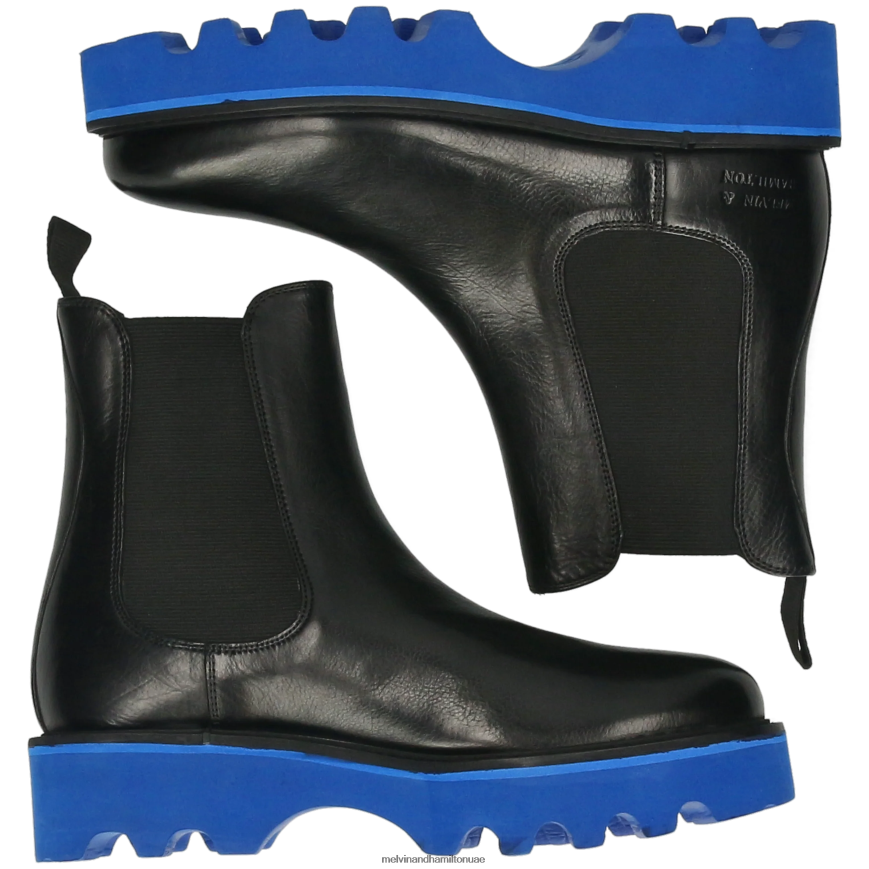 ليوني 5 أسود Melvin & Hamilton نحيف جزمة الكاحل 42XF2X926