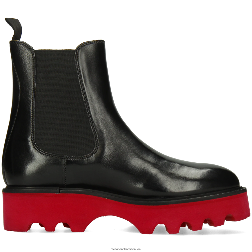 ليوني 5 أسود Melvin & Hamilton نحيف جزمة الكاحل 42XF2X941