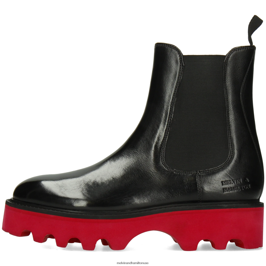 ليوني 5 أسود Melvin & Hamilton نحيف جزمة الكاحل 42XF2X941