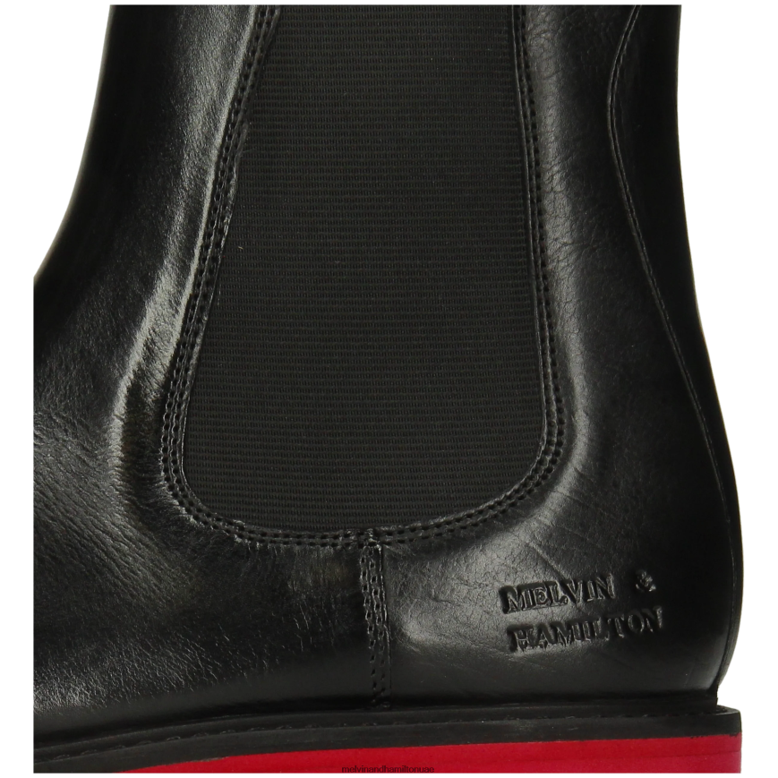 ليوني 5 أسود Melvin & Hamilton نحيف جزمة الكاحل 42XF2X941