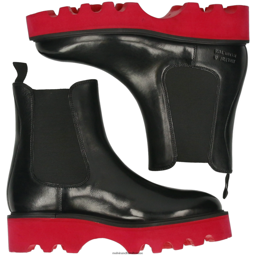 ليوني 5 أسود Melvin & Hamilton نحيف جزمة الكاحل 42XF2X941