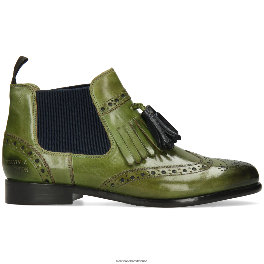سيلينا 5 أخضر Melvin & Hamilton نحيف جزمة الكاحل 42XF2X981