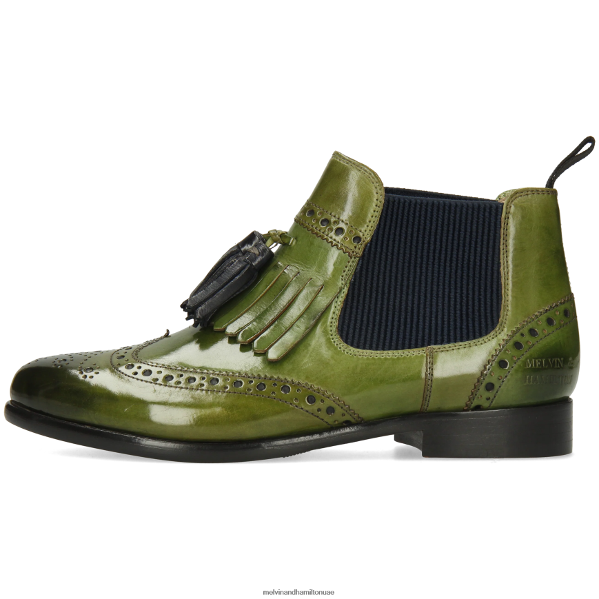سيلينا 5 أخضر Melvin & Hamilton نحيف جزمة الكاحل 42XF2X981