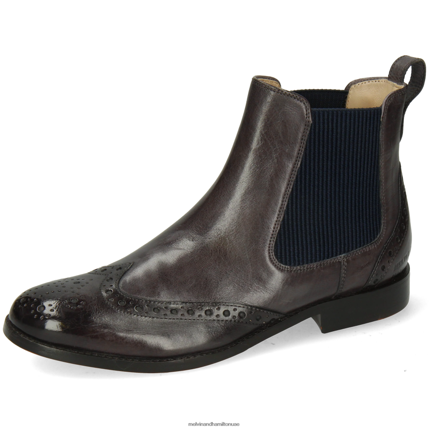 اميلي 5 رمادي Melvin & Hamilton نحيف جزمة الكاحل 42XF2X991