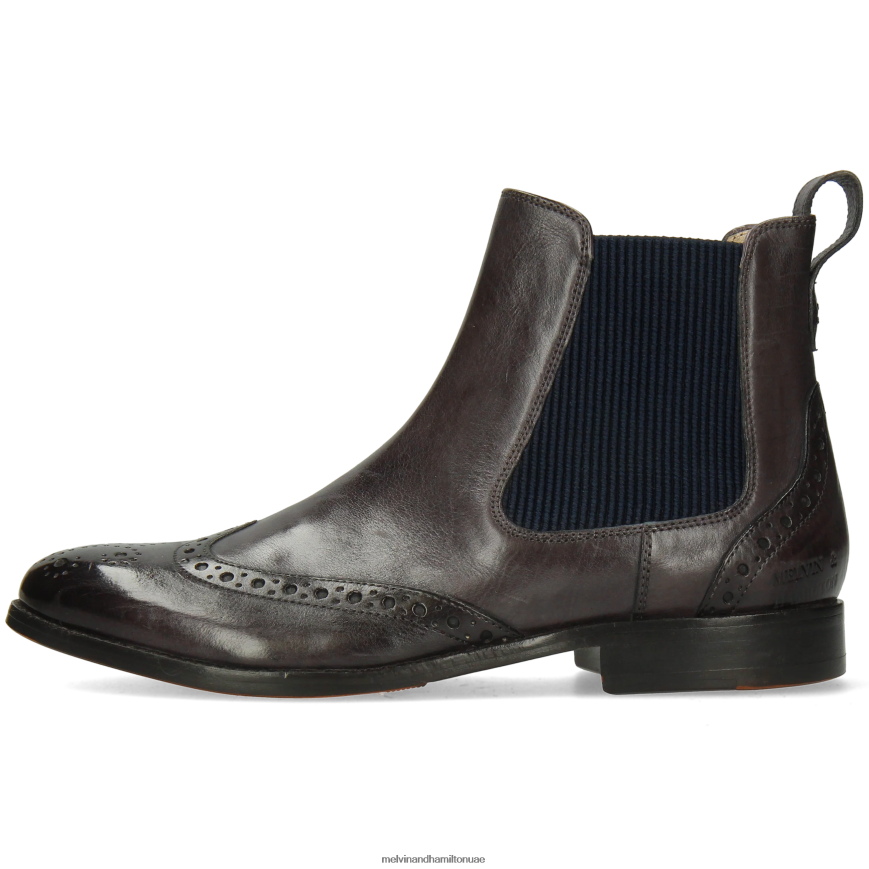 اميلي 5 رمادي Melvin & Hamilton نحيف جزمة الكاحل 42XF2X991