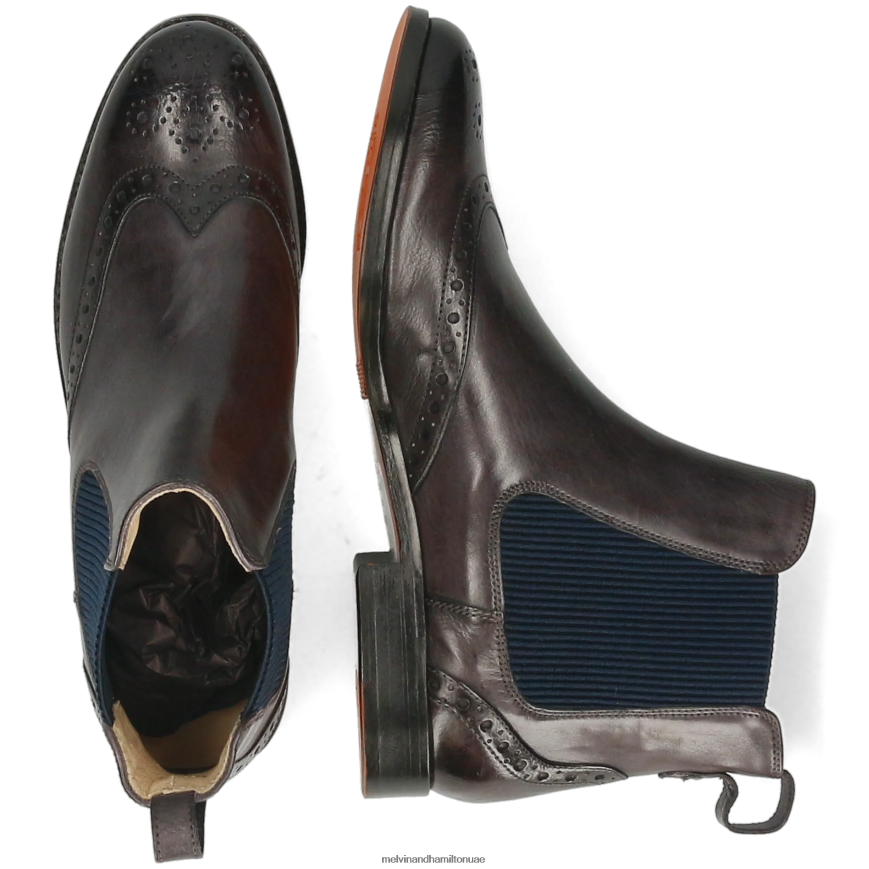 اميلي 5 رمادي Melvin & Hamilton نحيف جزمة الكاحل 42XF2X991