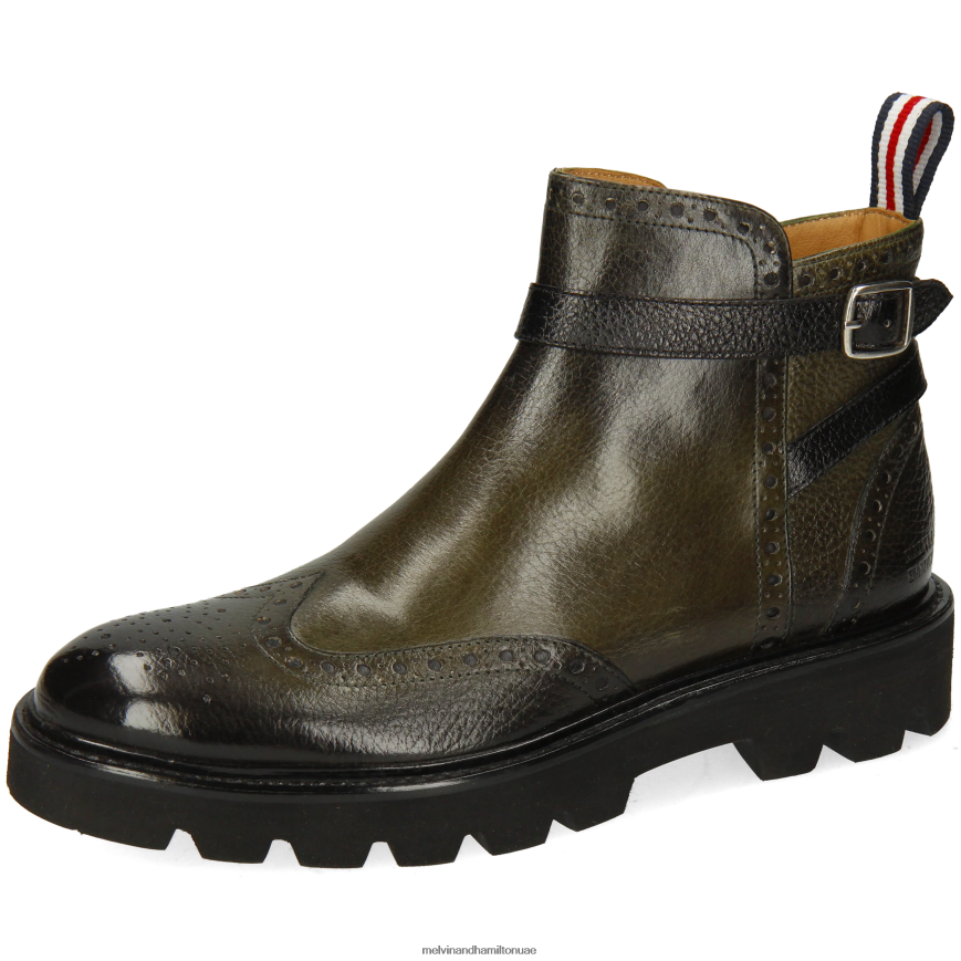 سالي 60 رمادي Melvin & Hamilton نحيف جزمة الكاحل 42XF2X950