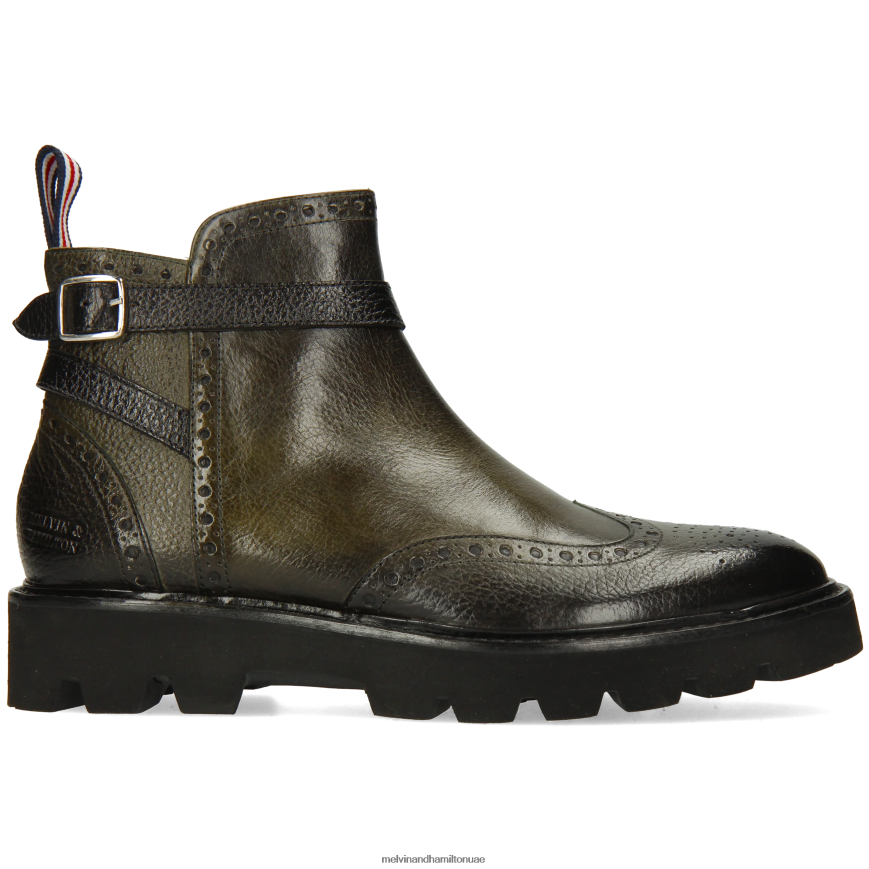 سالي 60 رمادي Melvin & Hamilton نحيف جزمة الكاحل 42XF2X950