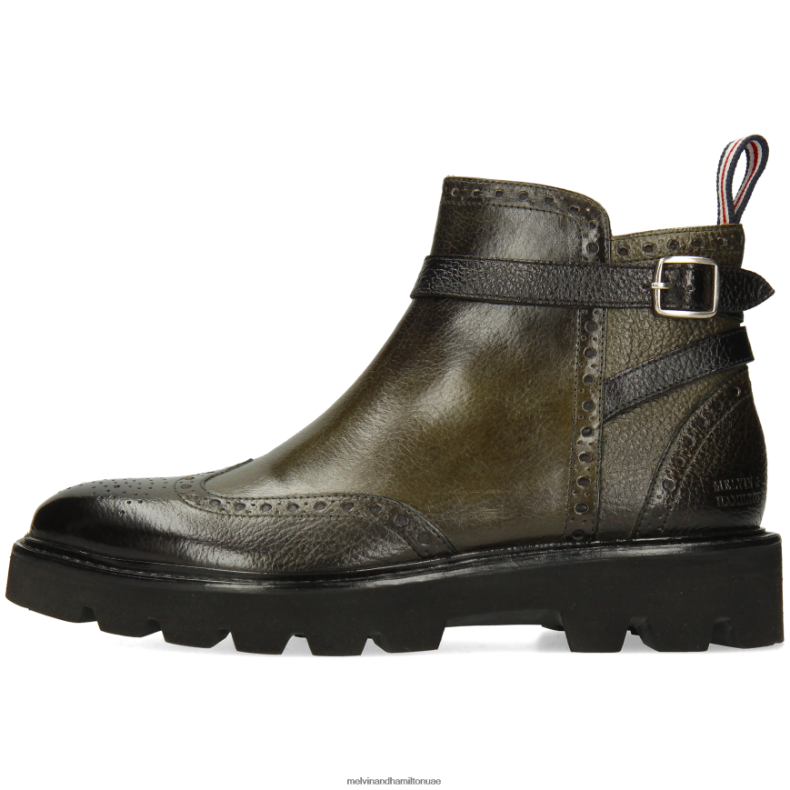 سالي 60 رمادي Melvin & Hamilton نحيف جزمة الكاحل 42XF2X950