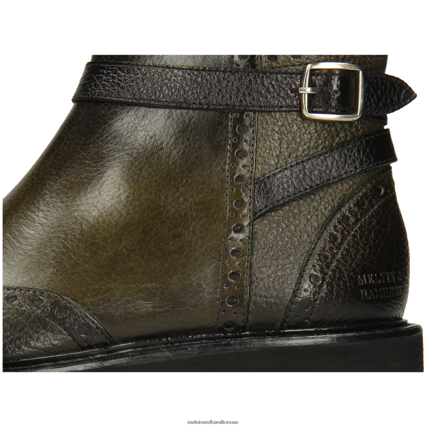 سالي 60 رمادي Melvin & Hamilton نحيف جزمة الكاحل 42XF2X950