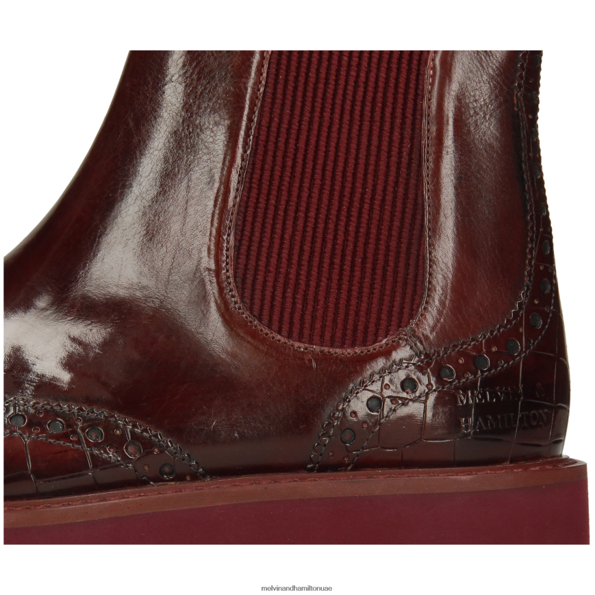 سيلينا 65 أرجواني Melvin & Hamilton نحيف جزمة الكاحل 42XF2X966