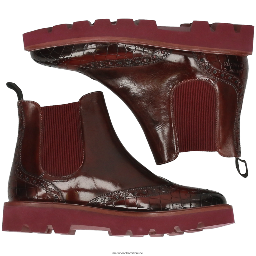 سيلينا 65 أرجواني Melvin & Hamilton نحيف جزمة الكاحل 42XF2X966