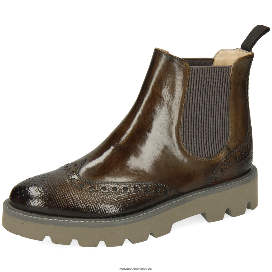 سيلينا 65 الكاكي Melvin & Hamilton نحيف جزمة الكاحل 42XF2X973