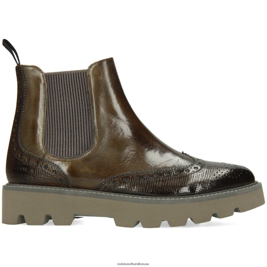 سيلينا 65 الكاكي Melvin & Hamilton نحيف جزمة الكاحل 42XF2X973