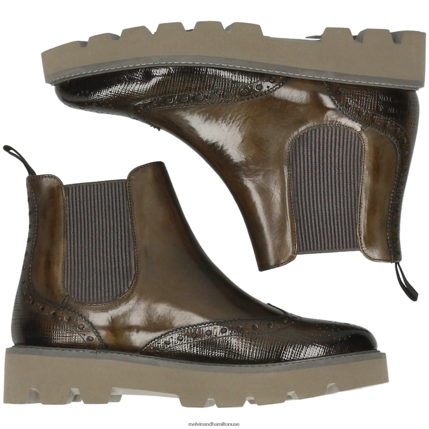 سيلينا 65 الكاكي Melvin & Hamilton نحيف جزمة الكاحل 42XF2X973