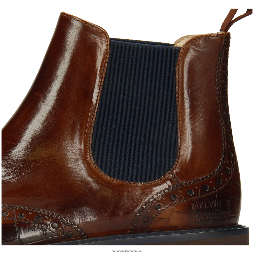 سيلينا 65 بني Melvin & Hamilton نحيف جزمة الكاحل 42XF2X984