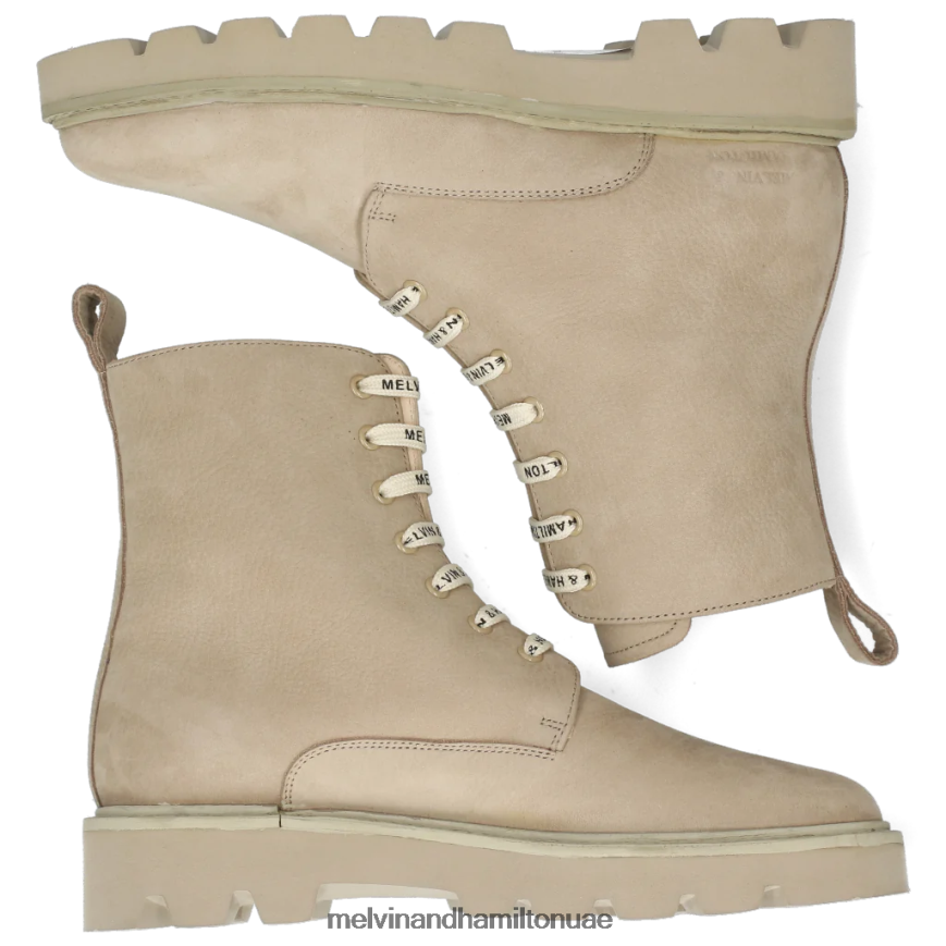سيلينا 68 اللون البيج Melvin & Hamilton نحيف جزمة الكاحل 42XF2X1069