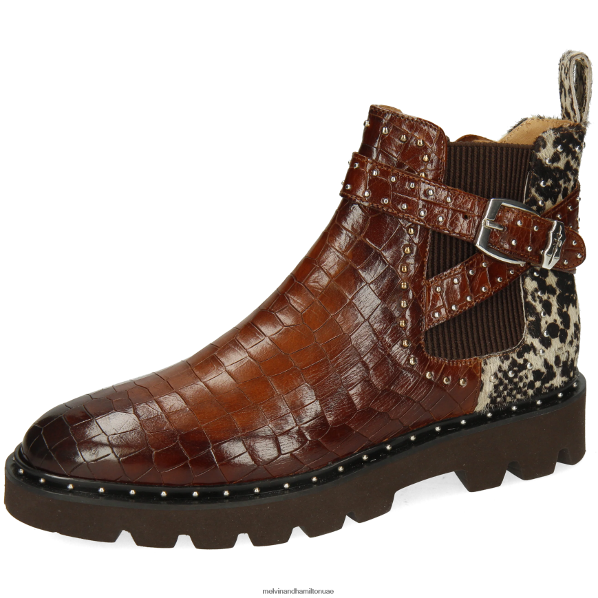 سوزان 68 بني Melvin & Hamilton نحيف جزمة الكاحل 42XF2X820