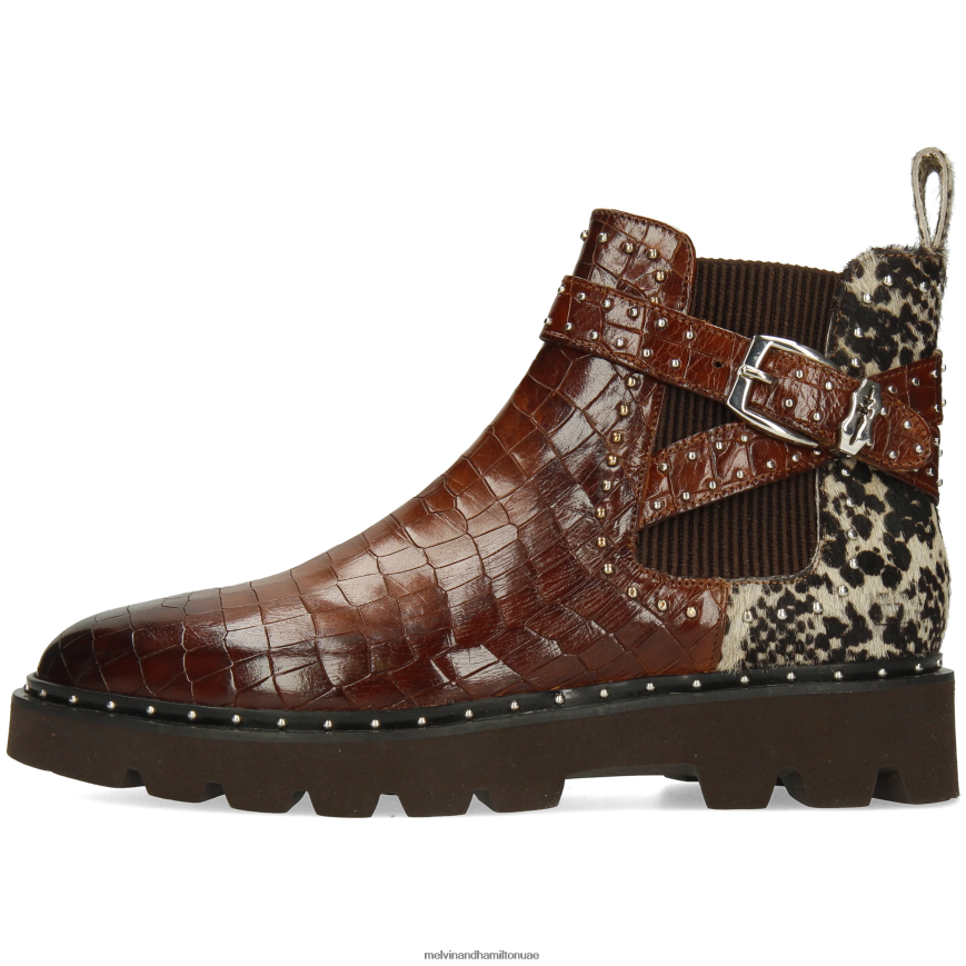 سوزان 68 بني Melvin & Hamilton نحيف جزمة الكاحل 42XF2X820