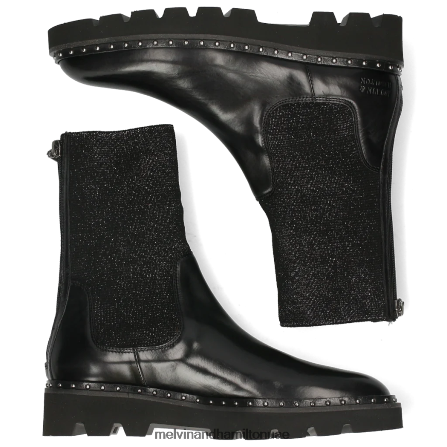 سوزان 69 أسود Melvin & Hamilton نحيف أحذية 42XF2X1169