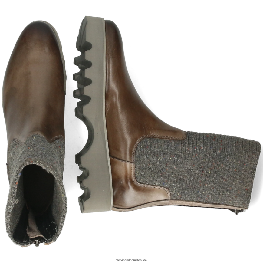 سوزان 69 رمادي Melvin & Hamilton نحيف أحذية 42XF2X1231